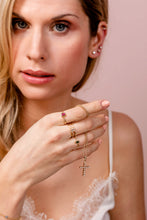 Laden Sie das Bild in den Galerie-Viewer, Ring Lina aus 585 Gelbgold mit rosa Turmalin