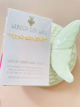 Laden Sie das Bild in den Galerie-Viewer, Wunscharmband aus Silber vergoldet