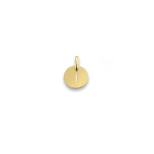 Laden Sie das Bild in den Galerie-Viewer, Anhänger Plättchen rund aus 585 Gelbgold - 10mm
