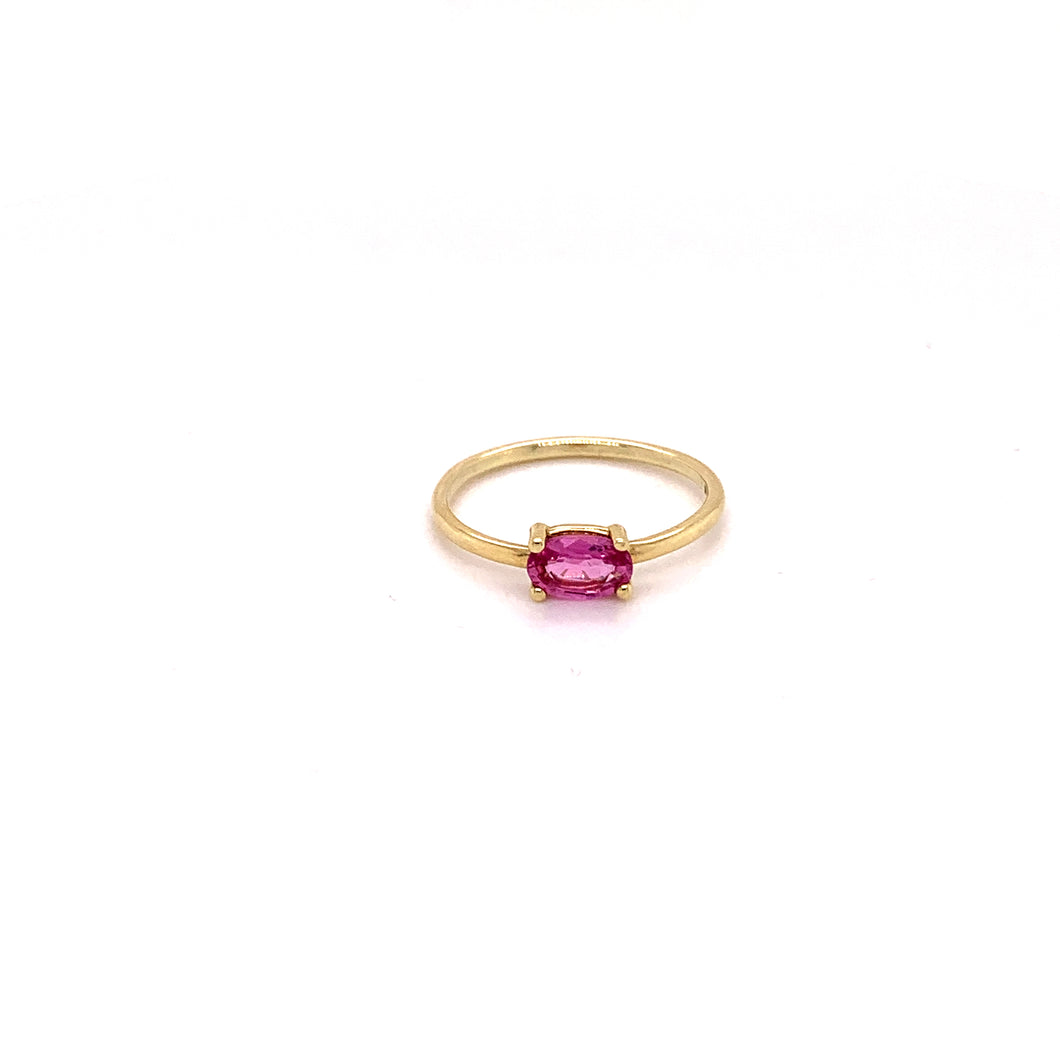 Ring Thida aus 585 Gelbgold mit Turmalin rosa