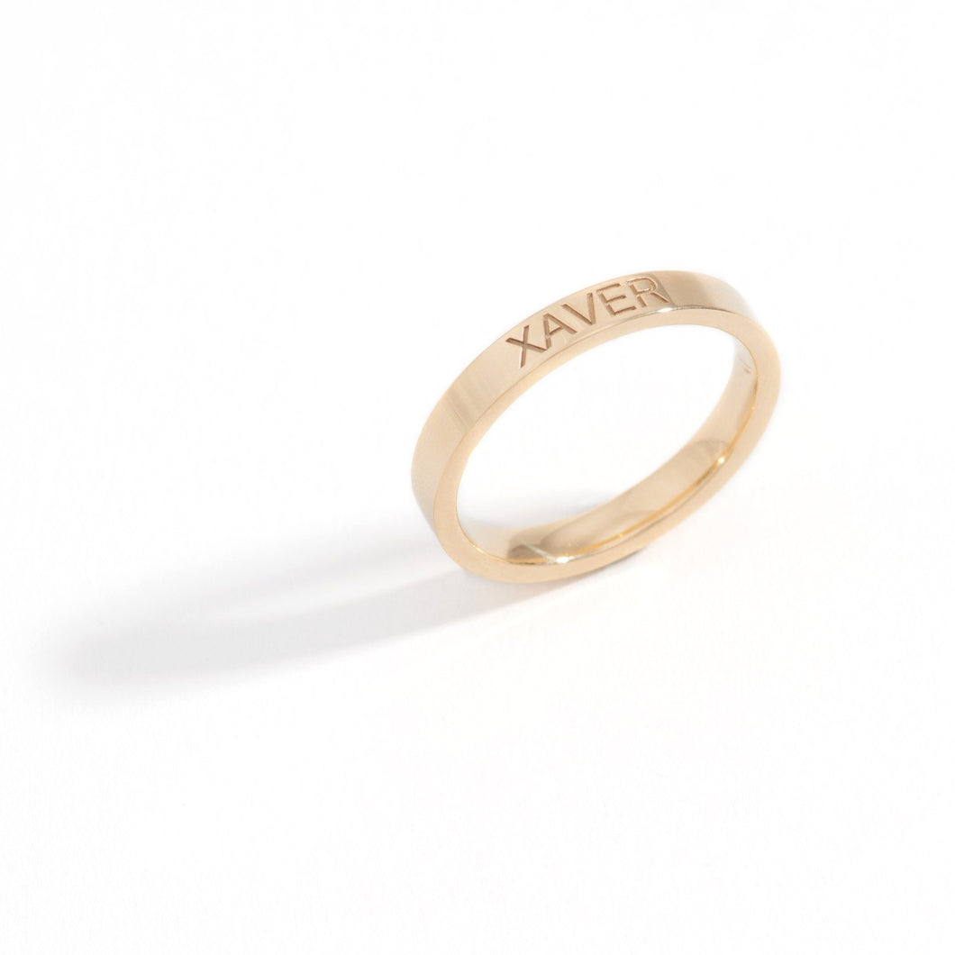 Ring Xaver aus 585 Gelbgold