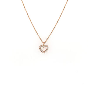 Halskette "Moni" mit Herz aus 585 Roségold